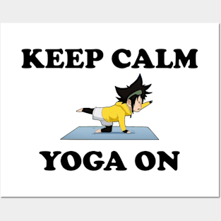 Keep calm and YOGA Posters and Art